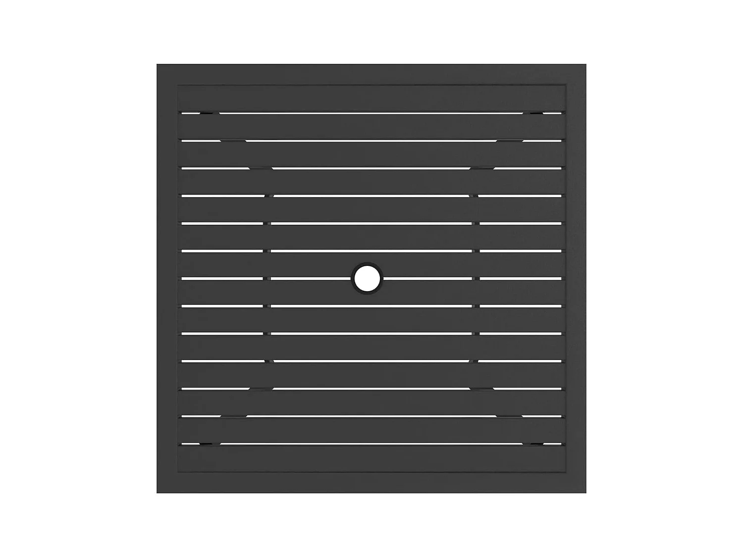 Table de jardin Anthracite 81,5x81,5x72 Acier