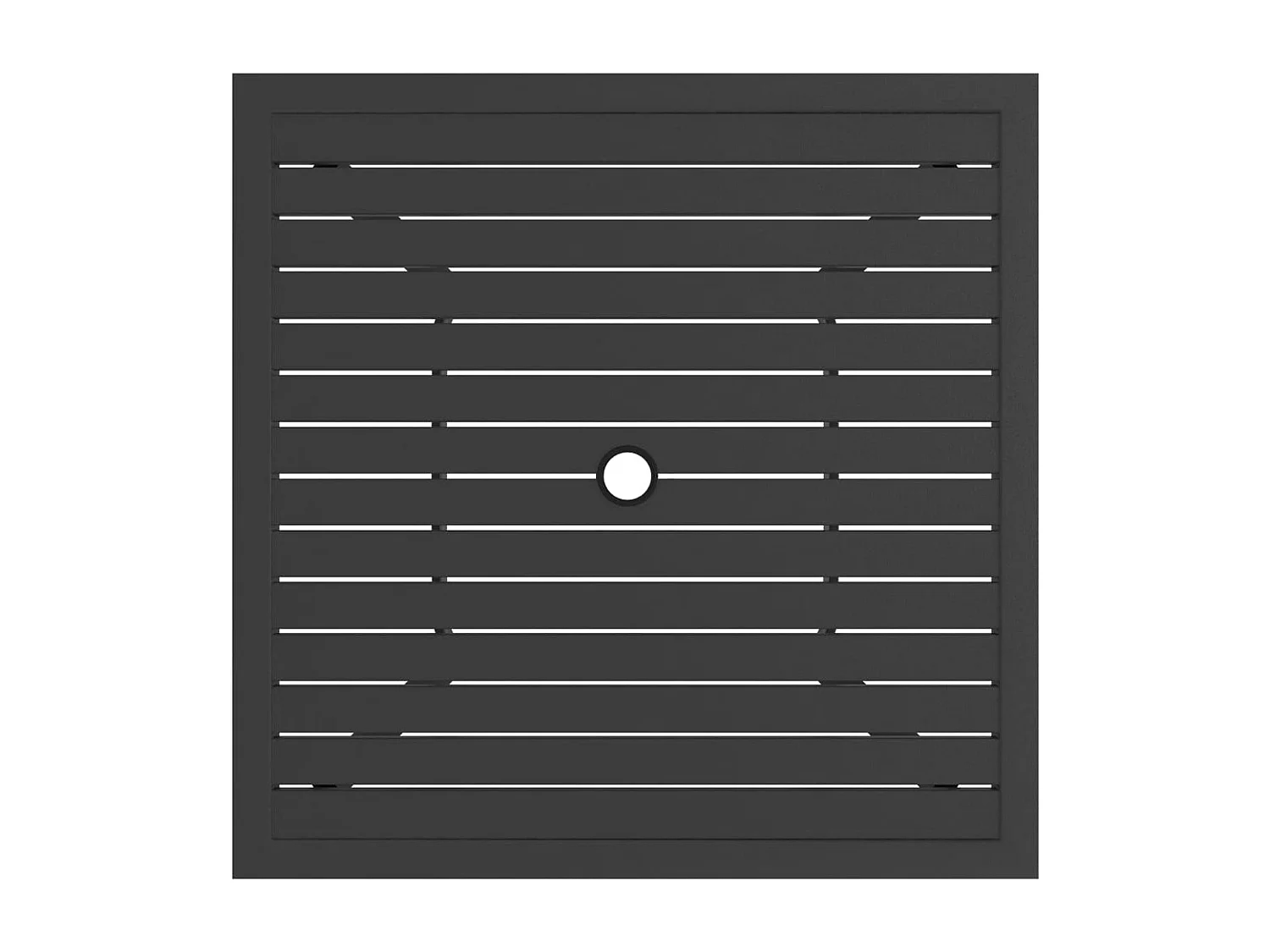 Table de jardin Anthracite 81,5x81,5x72 Acier