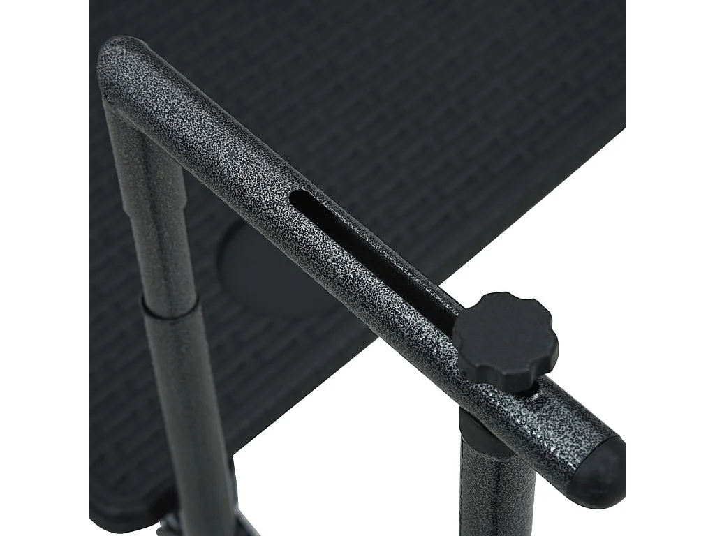 Table de balcon Noir 60x64x83,5 Plastique Aspect de rotin