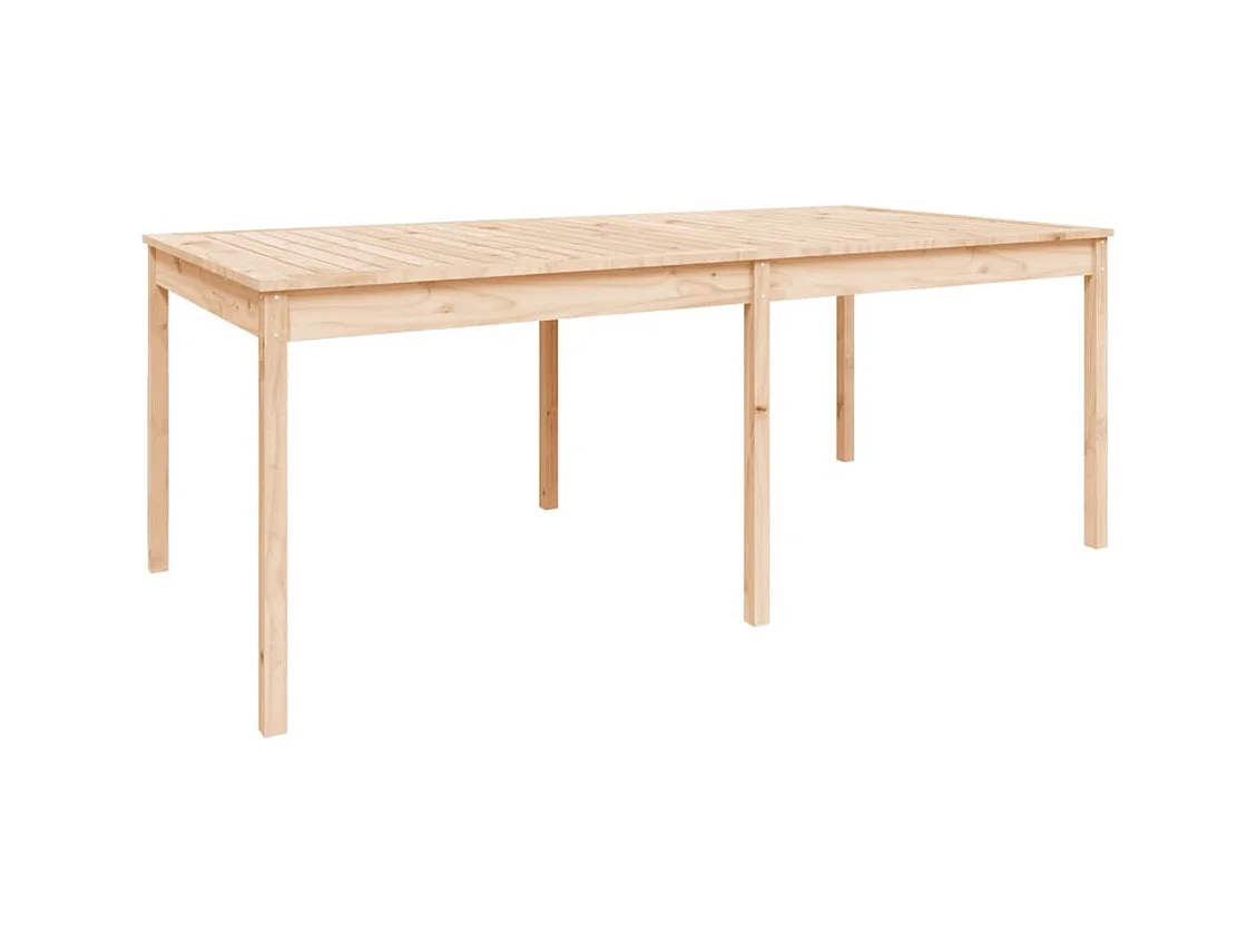 Table de jardin 203,5x100x76 bois massif de pin