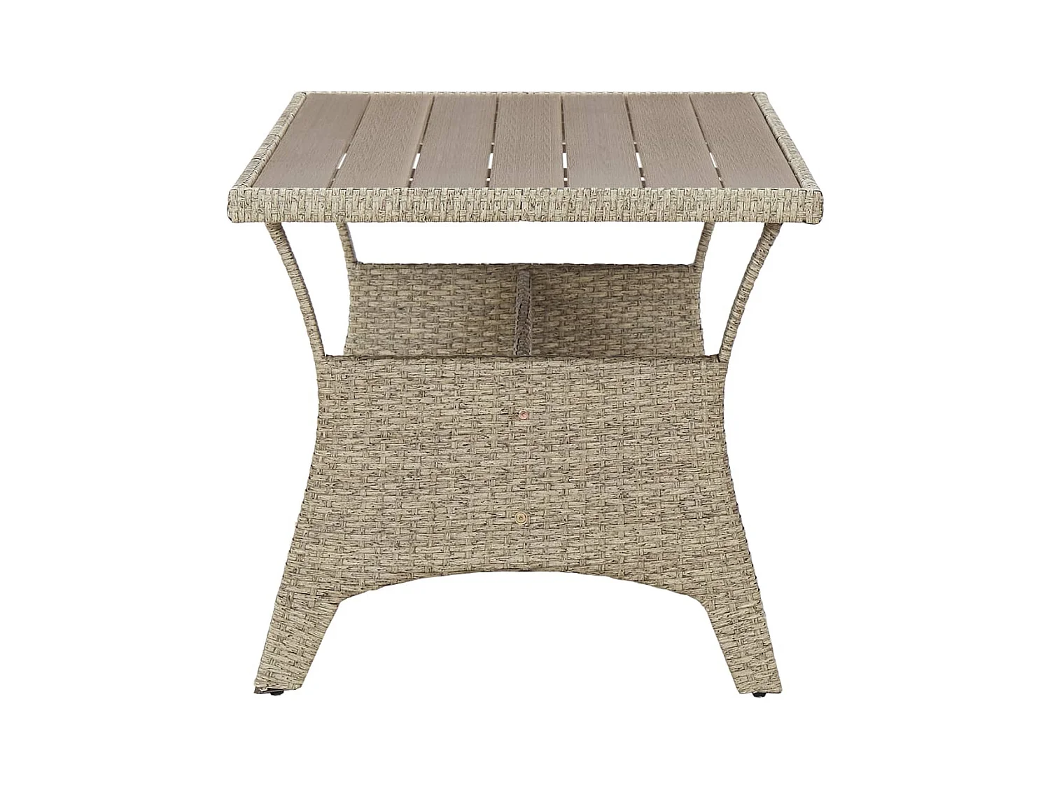 Table de jardin Gris 120x70x66 Résine tressée 2