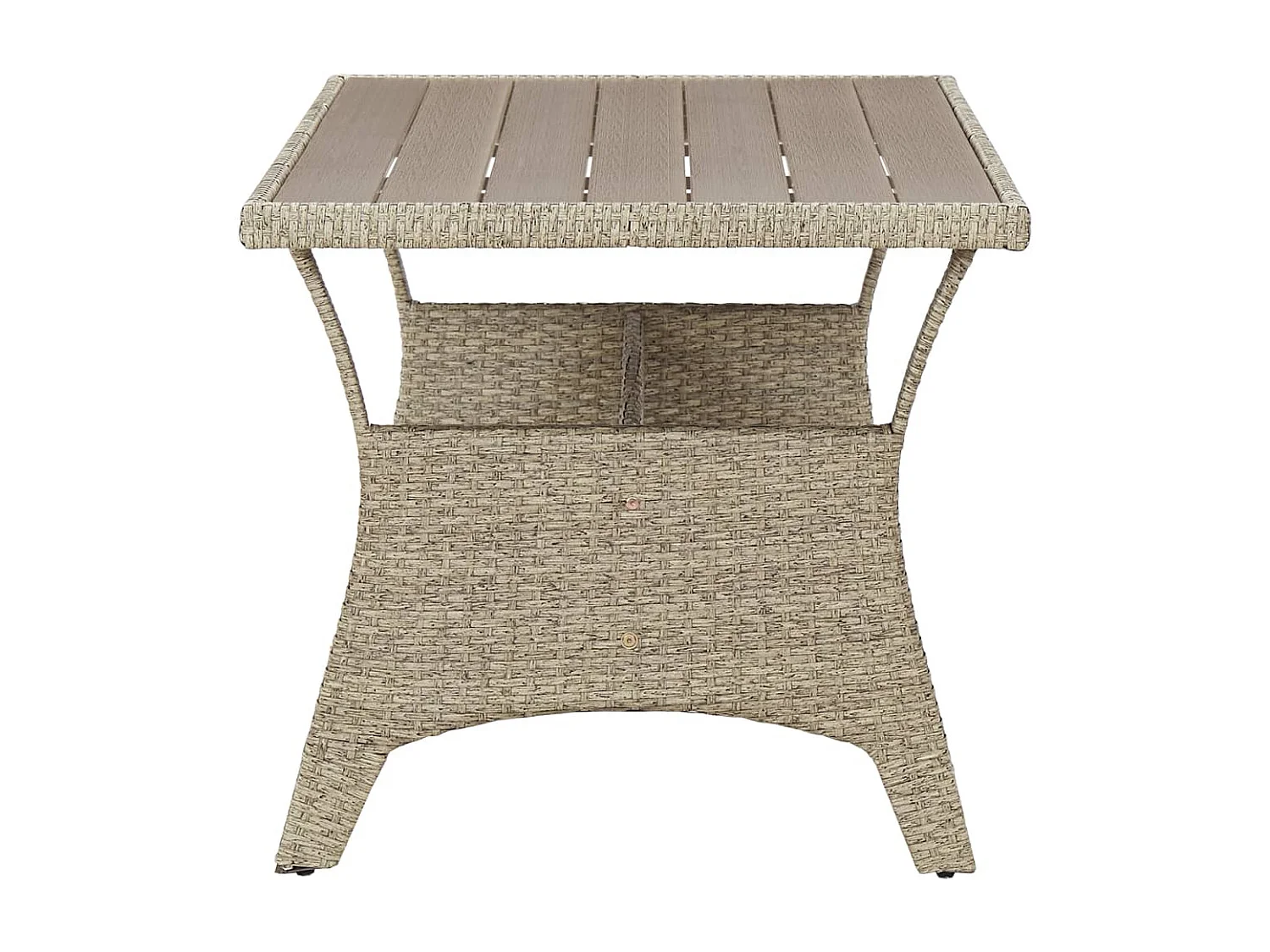 Table de jardin Gris 120x70x66 Résine tressée 2