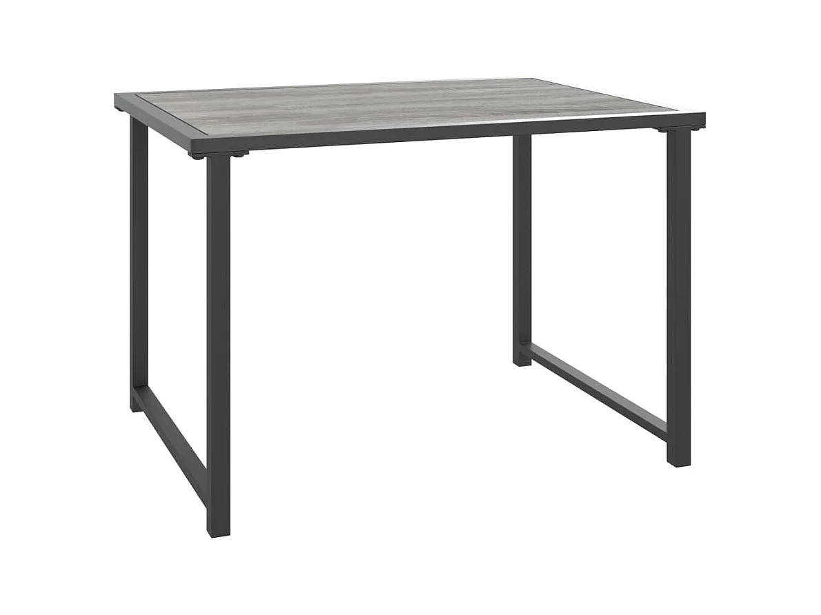 Table de jardin anthracite 55x40x37 acier