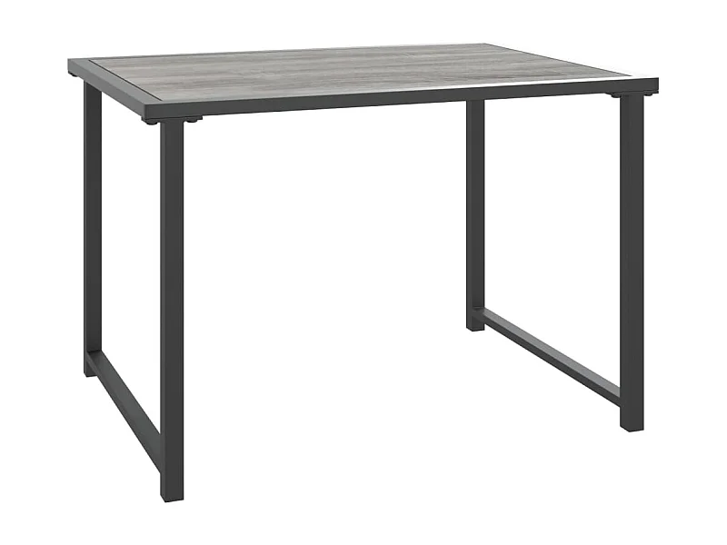 Table de jardin anthracite 55x40x37 acier