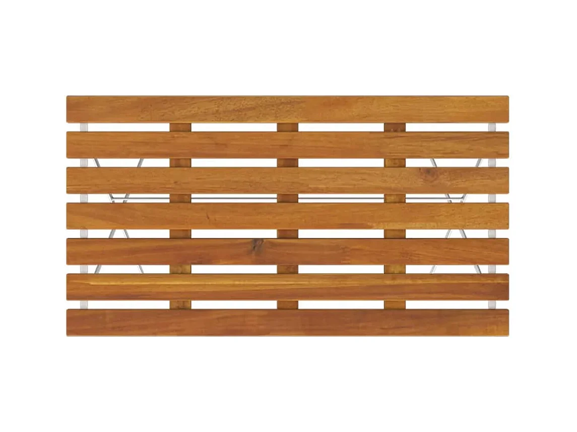 Table de bistro pliante 100x54x71 Bois acacia solide et acier