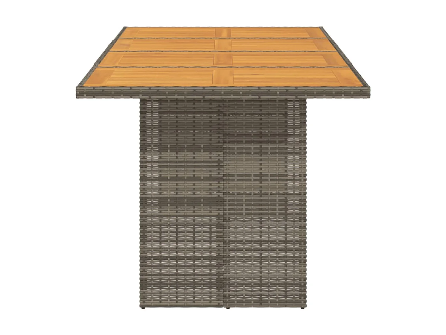 Table de jardin avec dessus en bois d'acacia gris 190x80x74