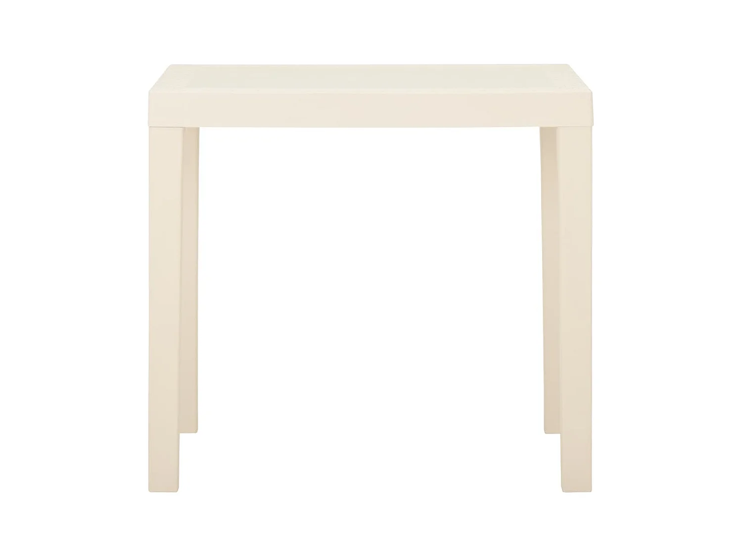 Table de jardin Blanc 79x65x72 Plastique