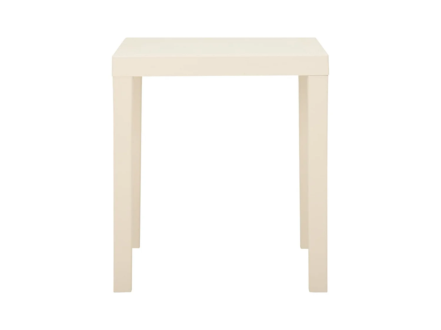 Table de jardin Blanc 79x65x72 Plastique