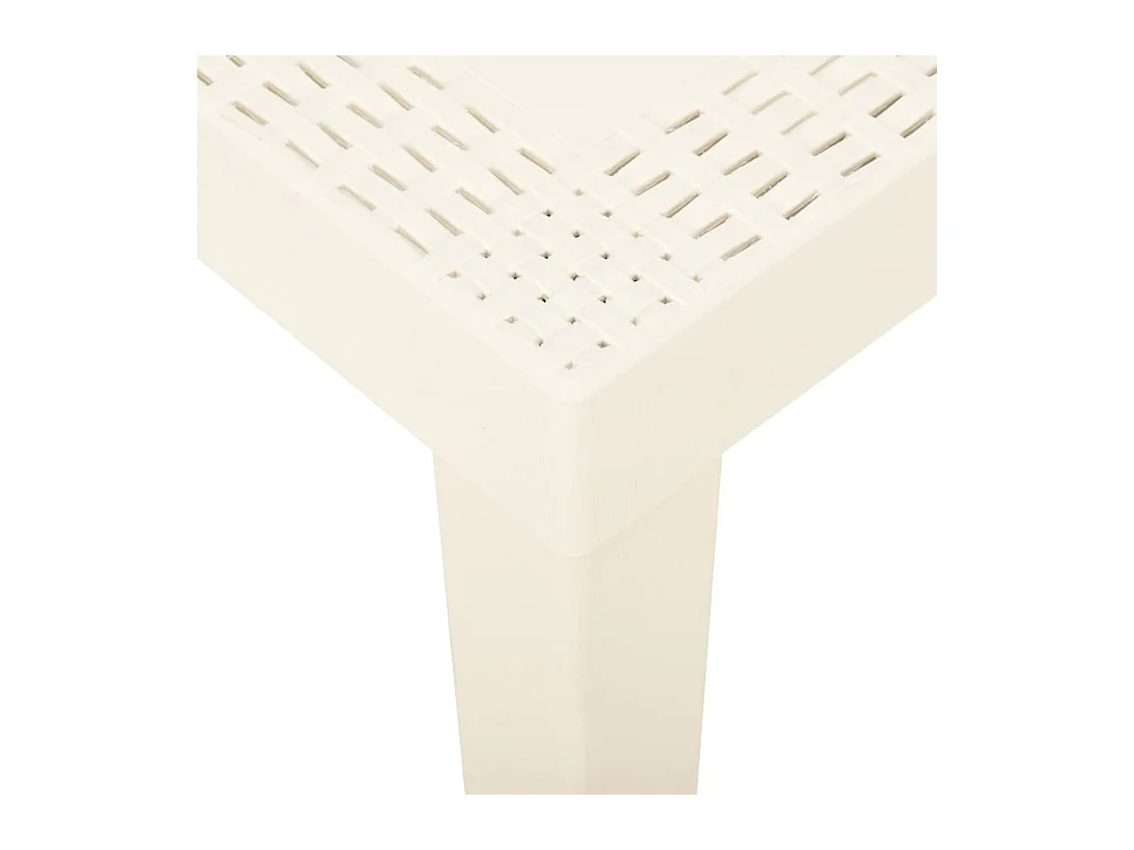 Table de jardin Blanc 79x65x72 Plastique