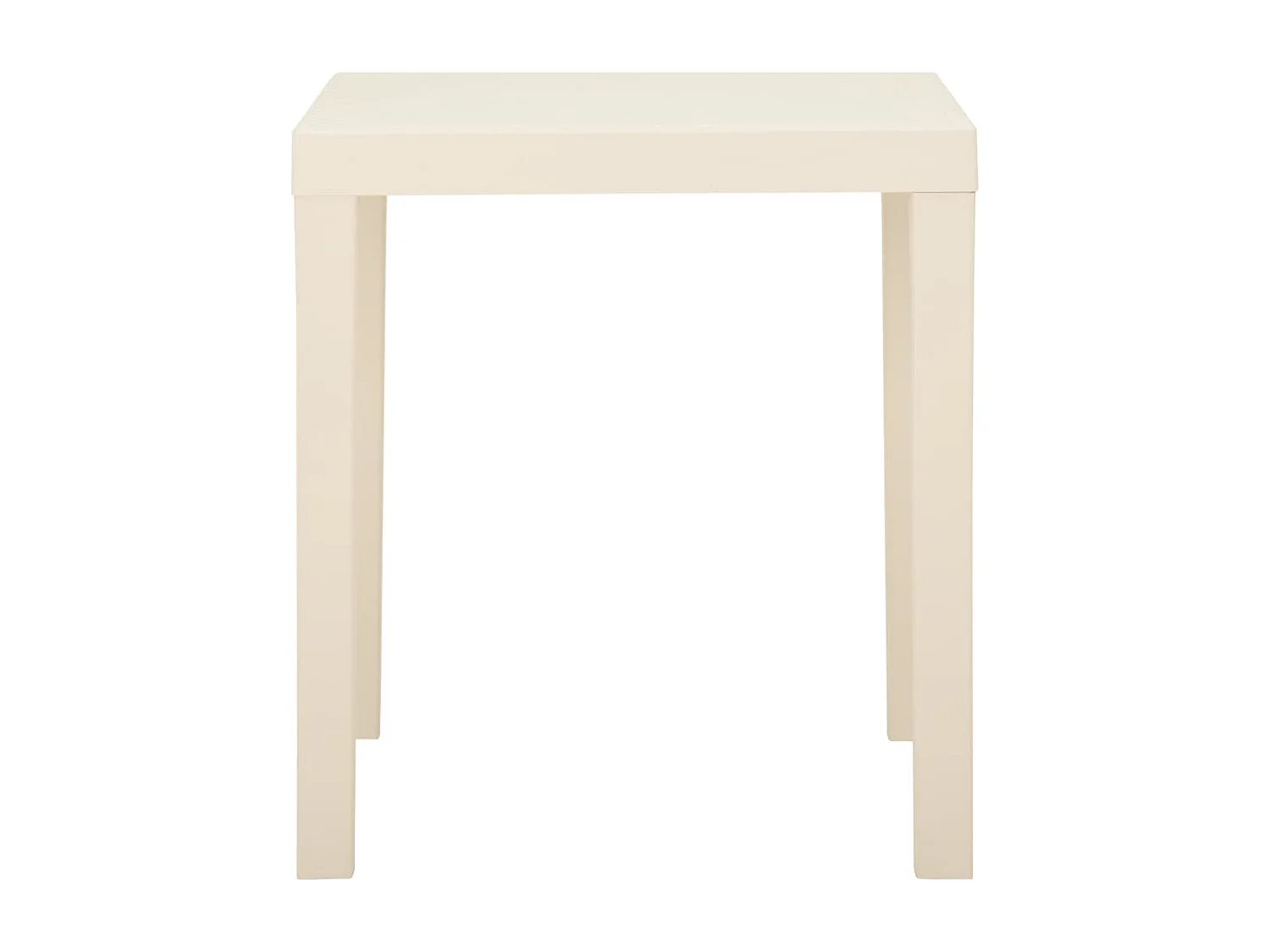 Table de jardin Blanc 79x65x72 Plastique