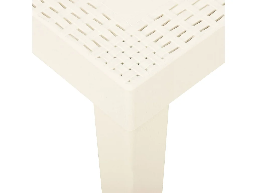 Table de jardin Blanc 79x65x72 Plastique