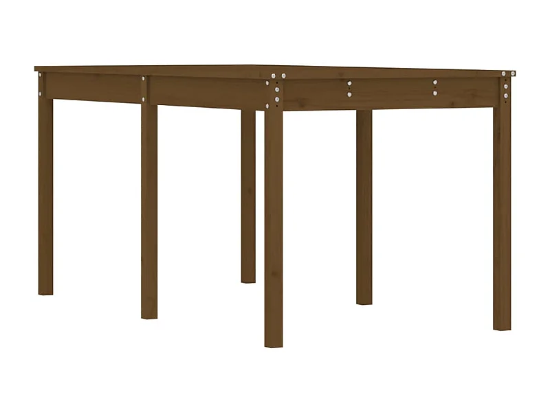 Table de jardin marron miel 159,5x82,5x76 bois massif de pin