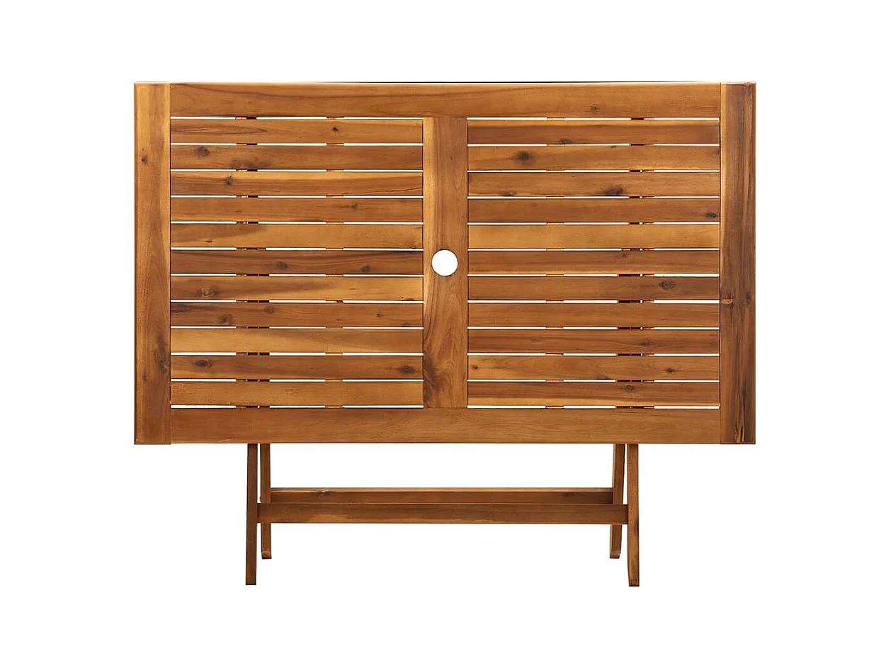 Table de jardin pliable 120x70x75 Bois d'acacia massif
