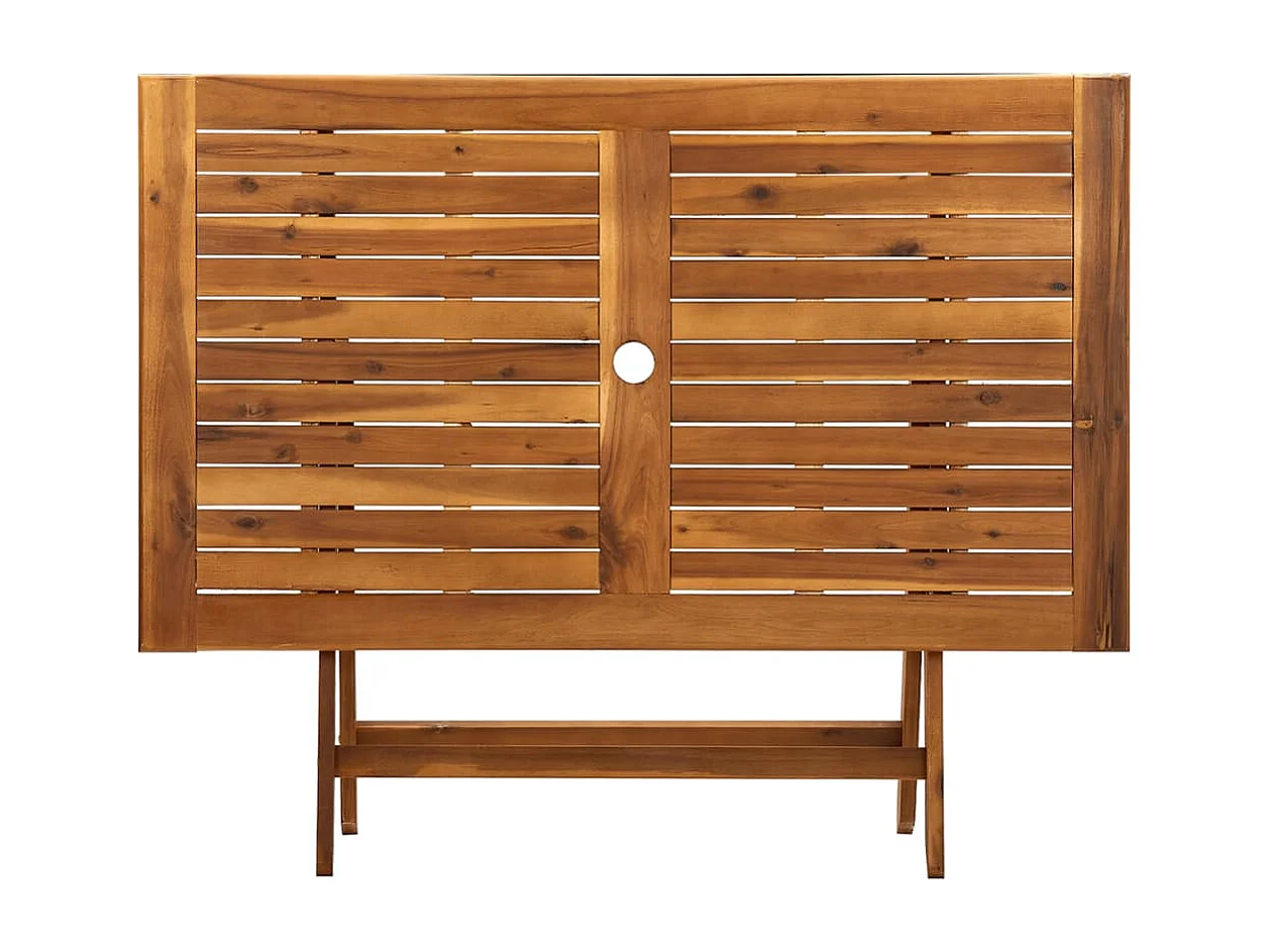 Table de jardin pliable 120x70x75 Bois d'acacia massif