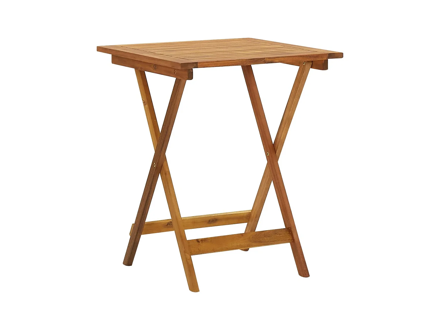 Table pliable de jardin 60x60x75 Bois d'acacia solide