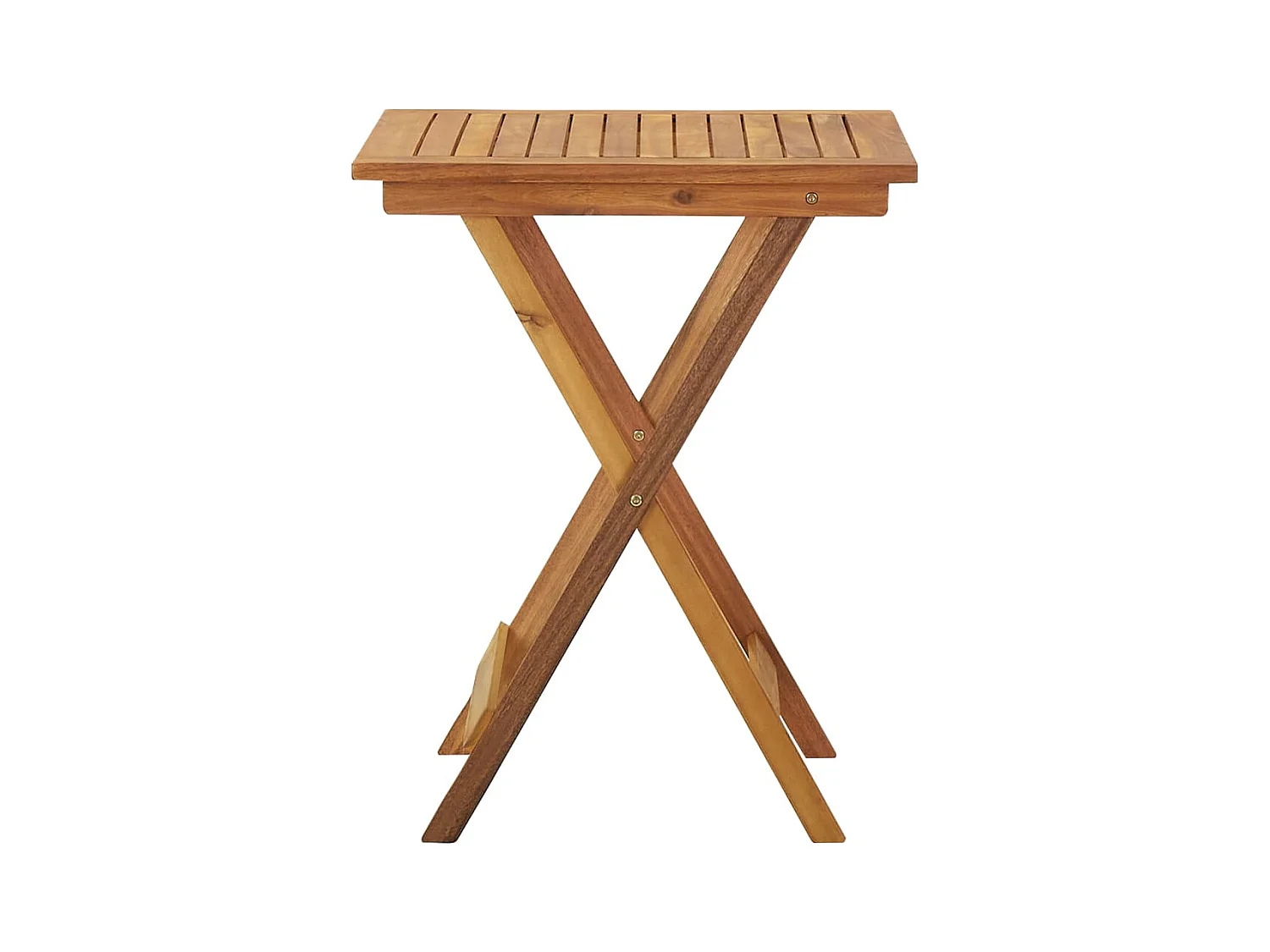 Table pliable de jardin 60x60x75 Bois d'acacia solide