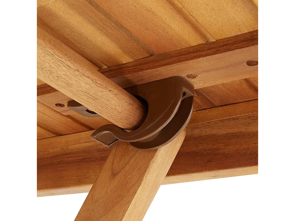 Table pliable de jardin 60x60x75 Bois d'acacia solide