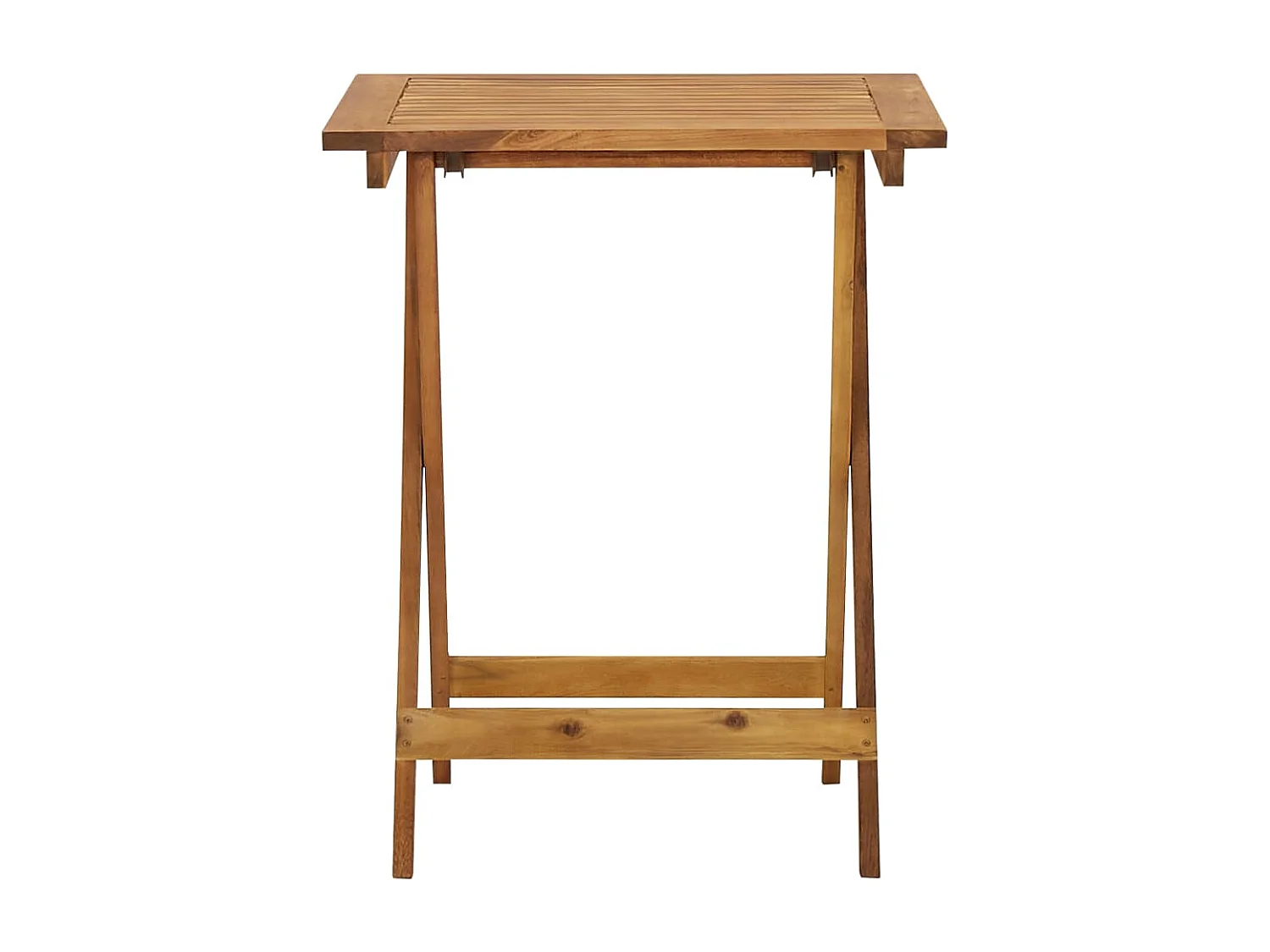 Table pliable de jardin 60x60x75 Bois d'acacia solide