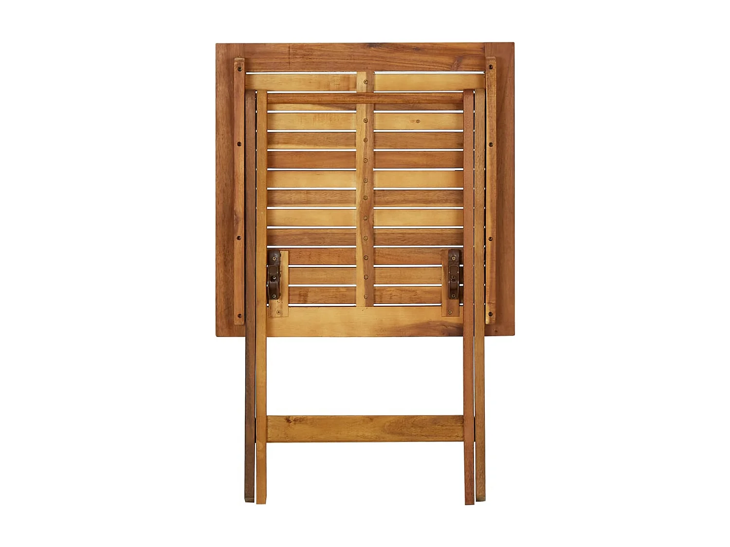 Table pliable de jardin 60x60x75 Bois d'acacia solide