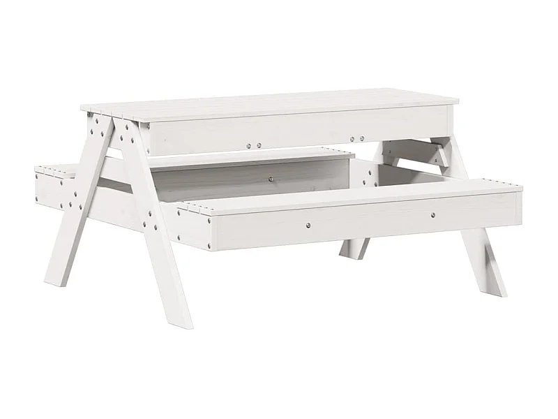 Table de pique-nique avec bac à sable pour enfants pin massif