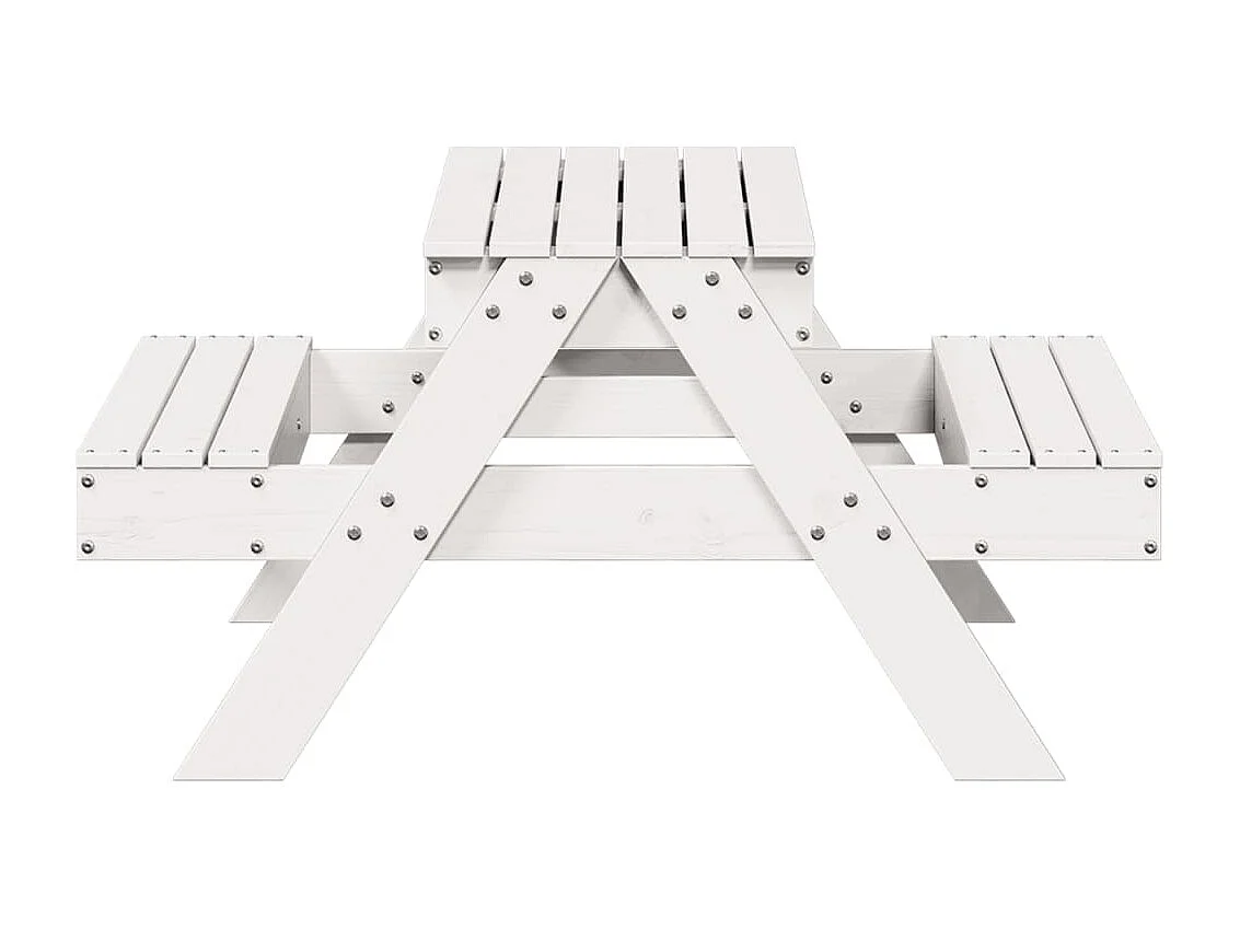 Table de pique-nique avec bac à sable pour enfants pin massif