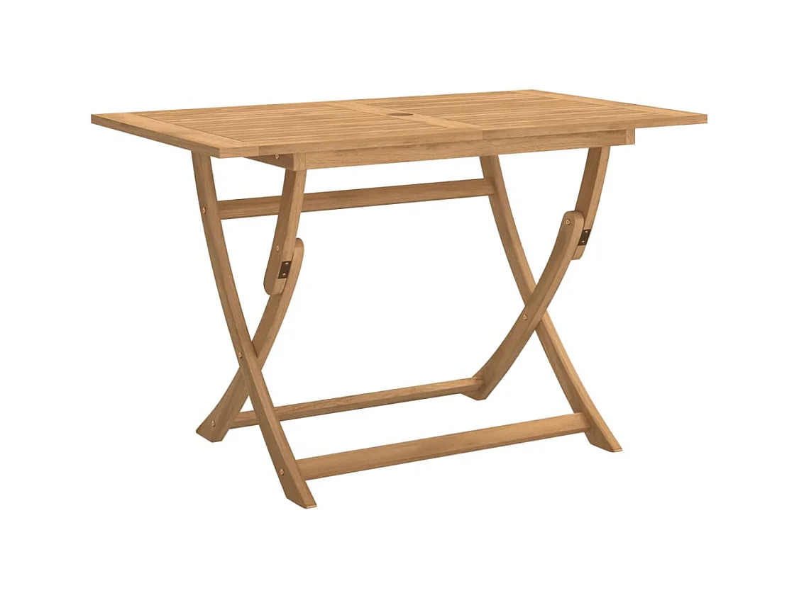 Table pliable de jardin 120x70x75 bois d'acacia solide