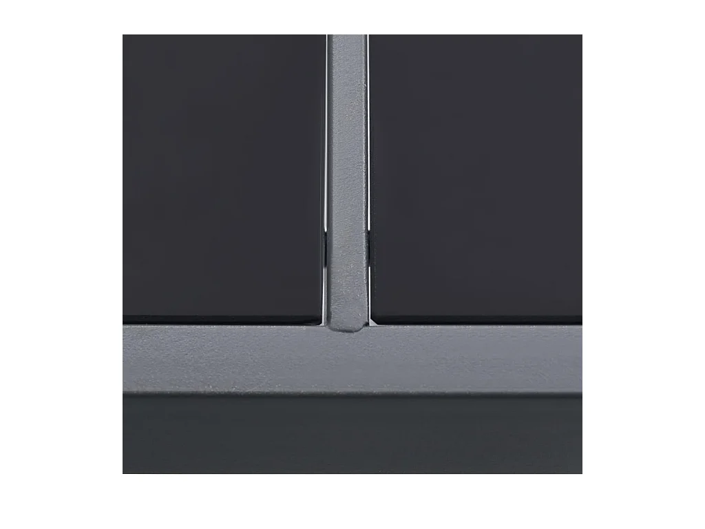 Table à dîner d'extérieur Anthracite 190x90x74 Acier