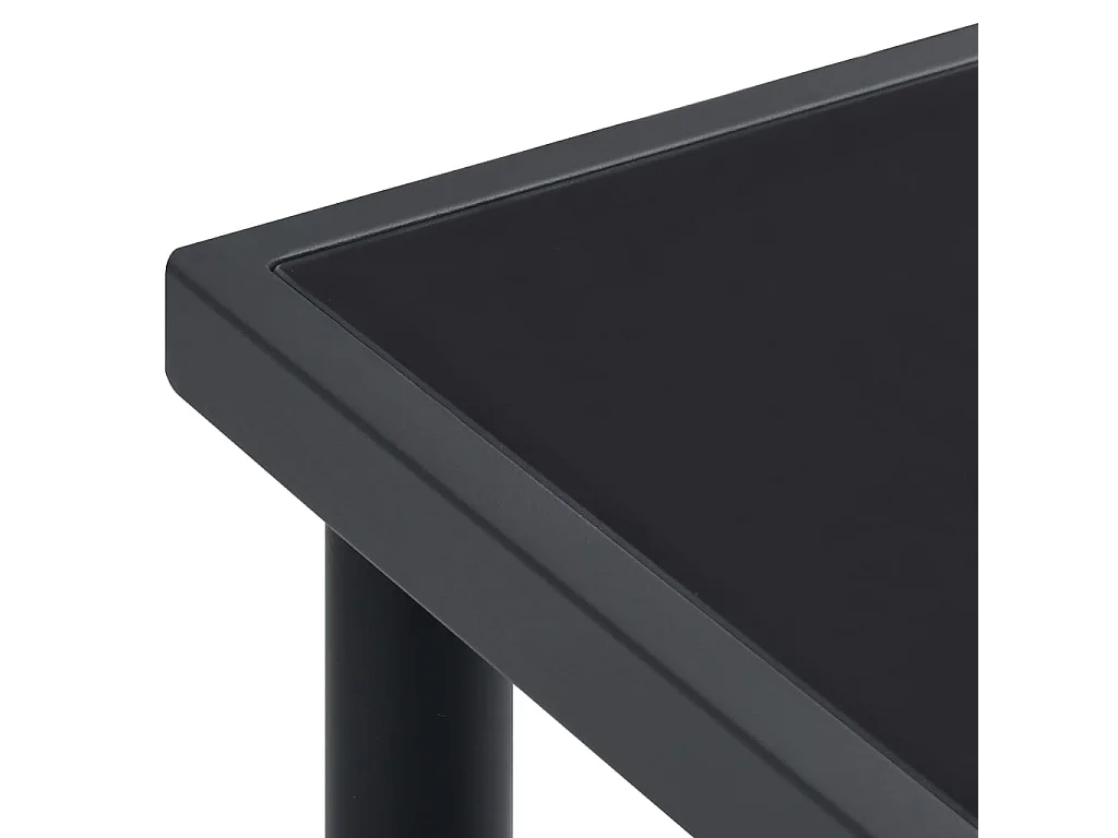 Table à dîner d'extérieur Anthracite 190x90x74 Acier