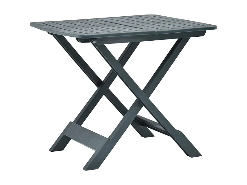 Table pliable de jardin Vert 79x72x70 Plastique