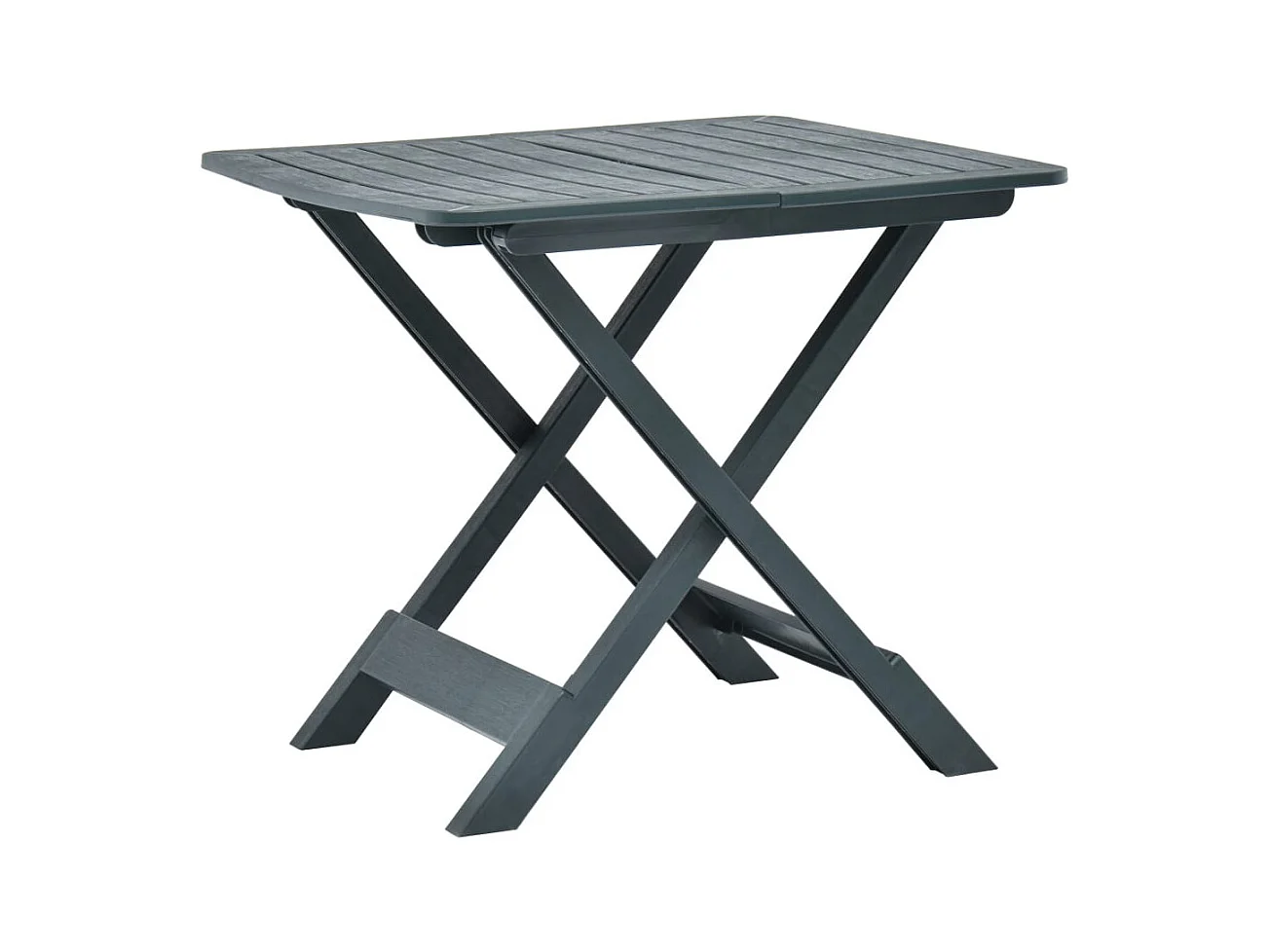 Table pliable de jardin Vert 79x72x70 Plastique