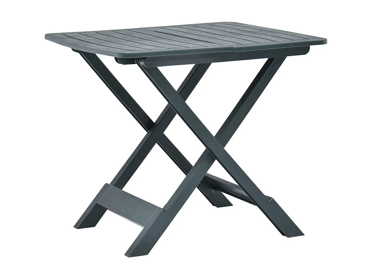 Table pliable de jardin Vert 79x72x70 Plastique