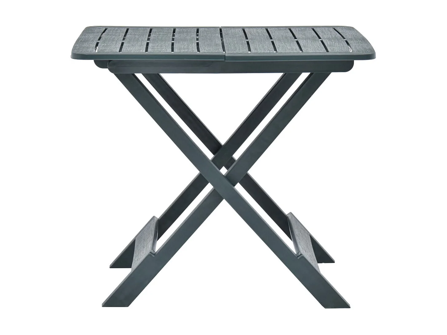 Table pliable de jardin Vert 79x72x70 Plastique