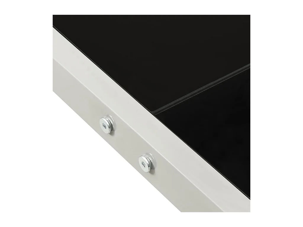 Table de jardin 130x130x72 Gris Acier et verre