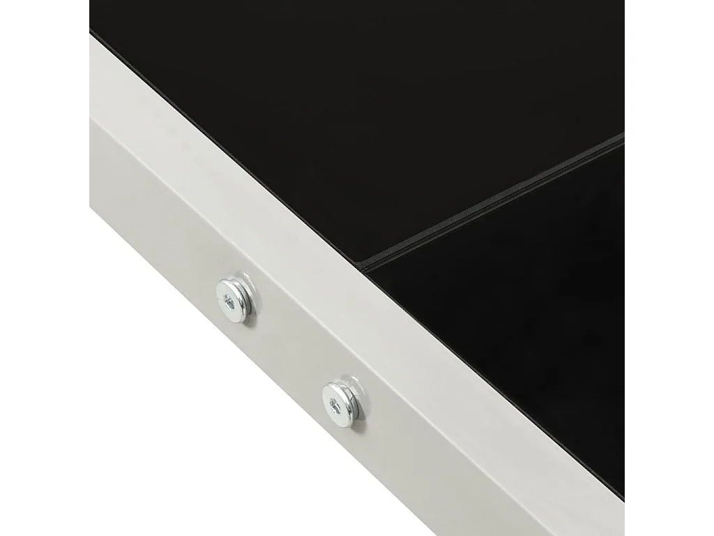 Table de jardin 130x130x72 Gris Acier et verre