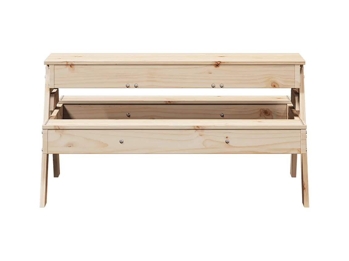 Table de pique-nique avec bac à sable pour enfants pin massif