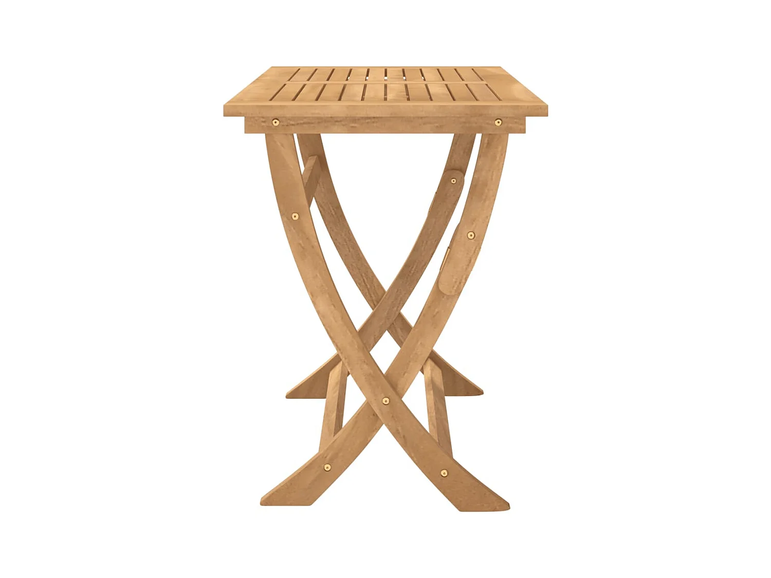 Table pliable de jardin 110x55x75 bois d'acacia solide
