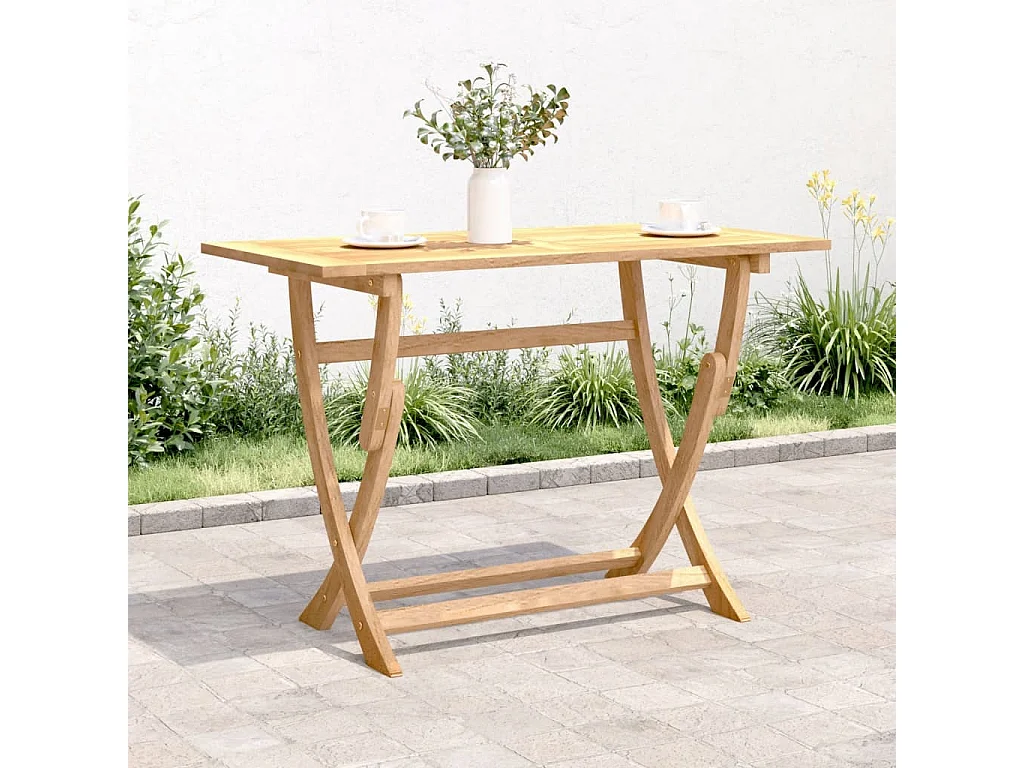 Table pliable de jardin 110x55x75 bois d'acacia solide