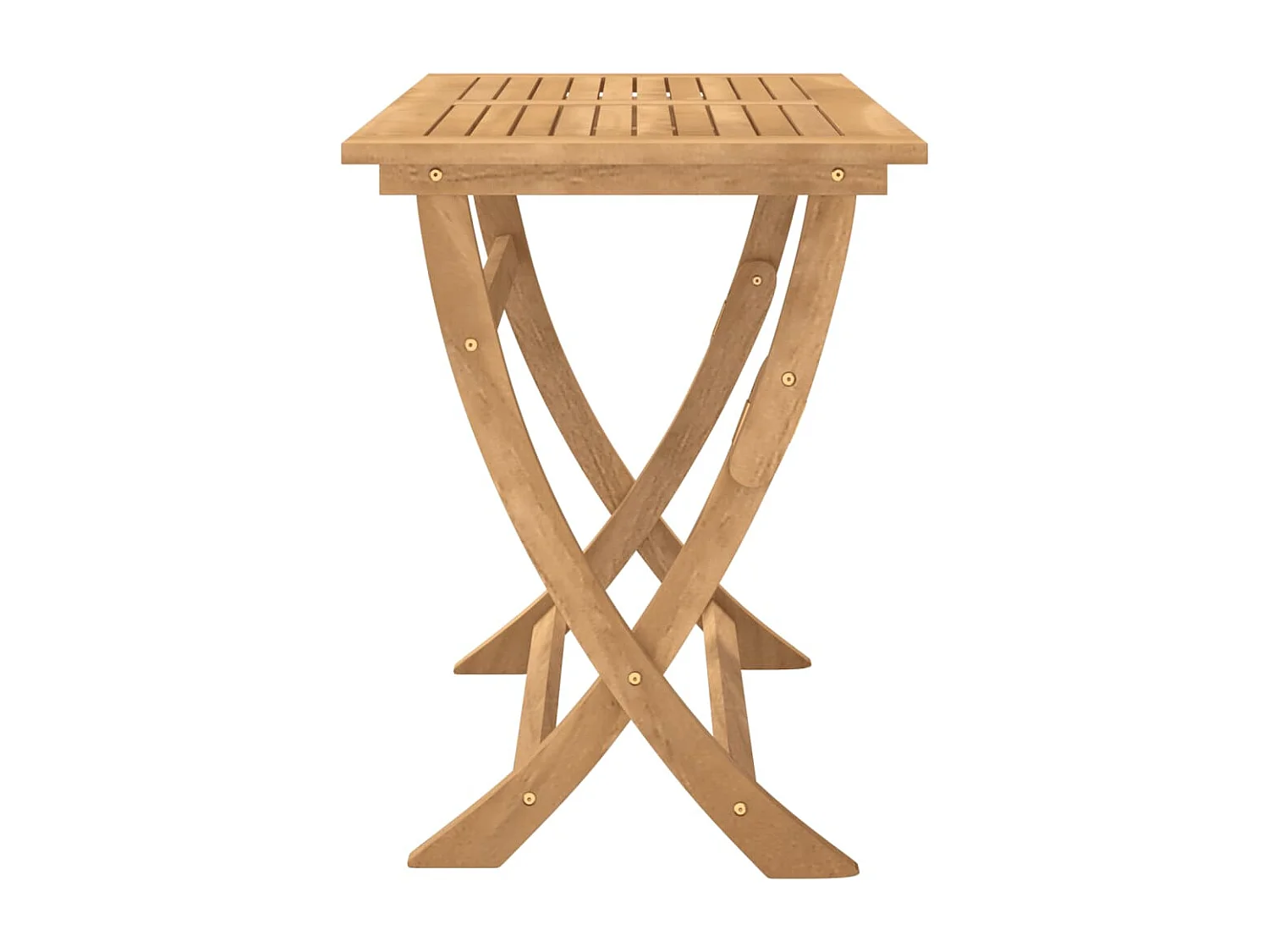 Table pliable de jardin 110x55x75 bois d'acacia solide