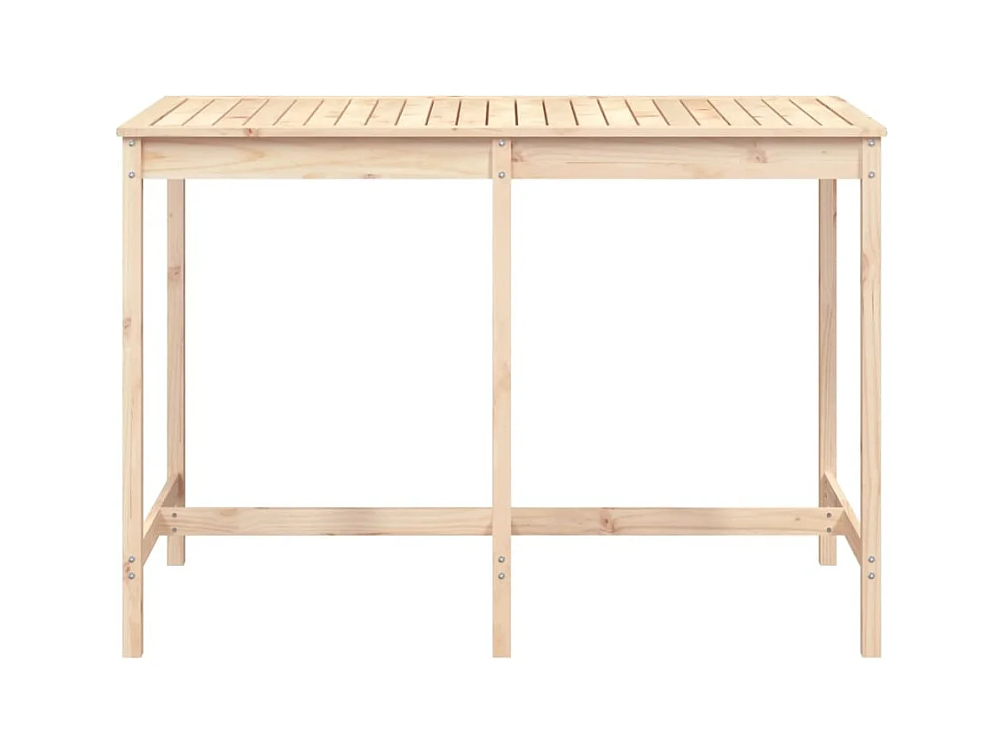 Table de jardin 159,5x82,5x110 bois massif de pin