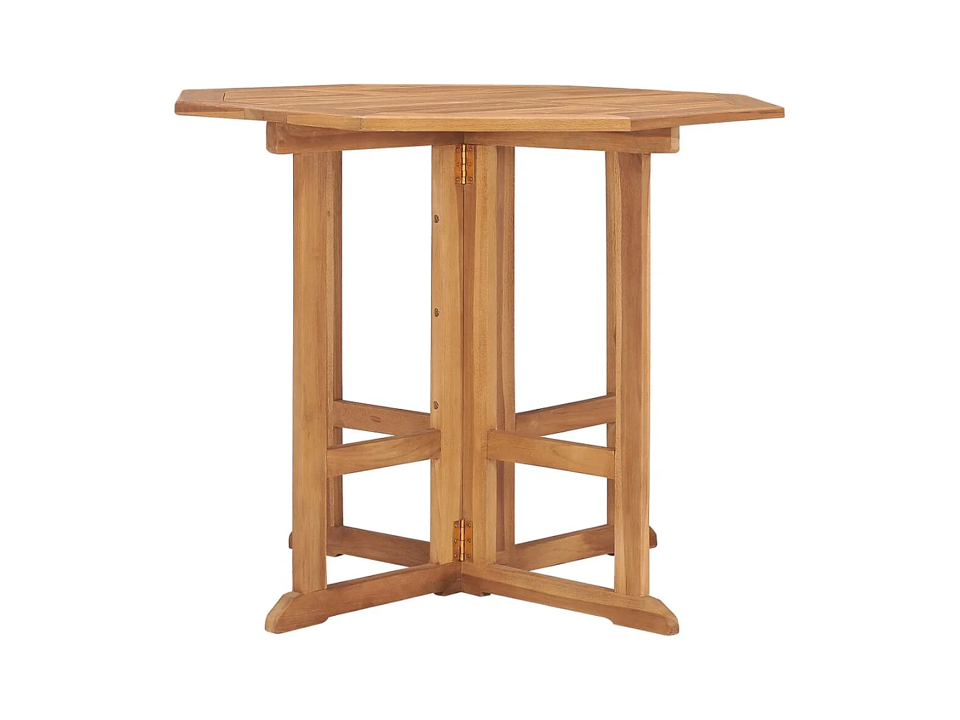 Table à dîner pliable de jardin 90x90x75 Bois de teck solide 2