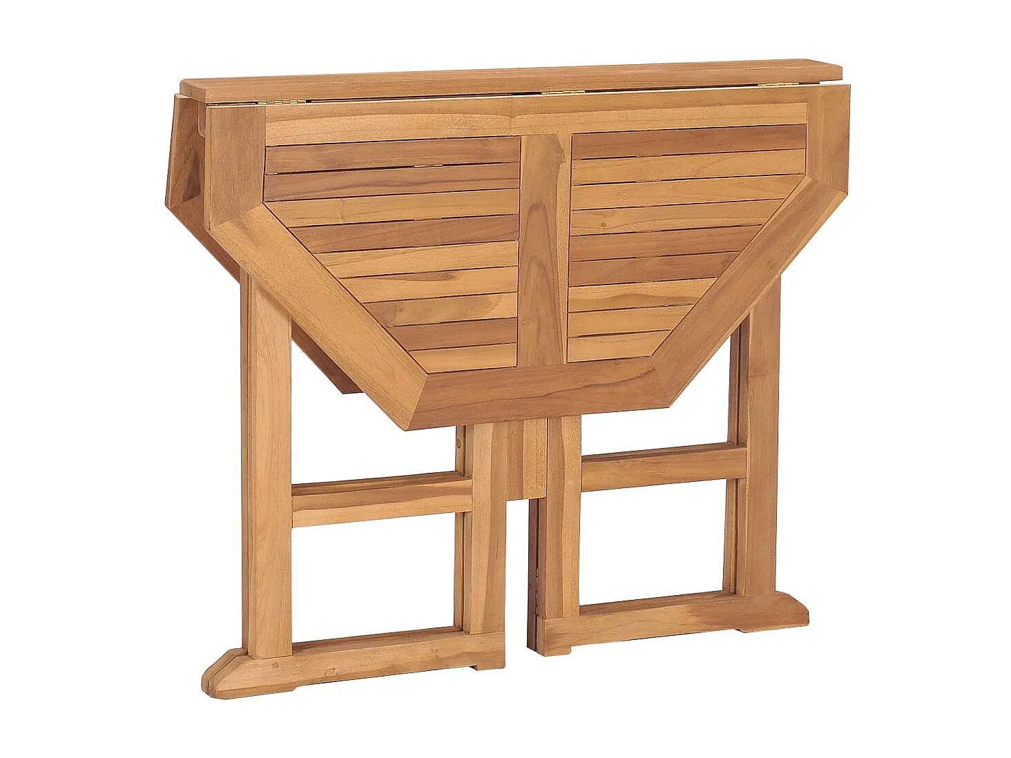 Table à dîner pliable de jardin 90x90x75 Bois de teck solide 2