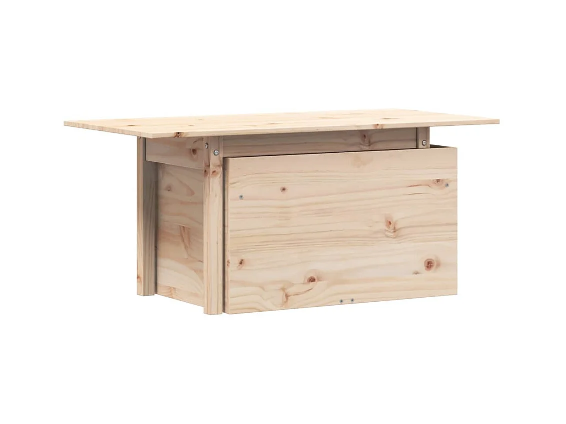 Table de jardin 100x50x75 bois massif de pin