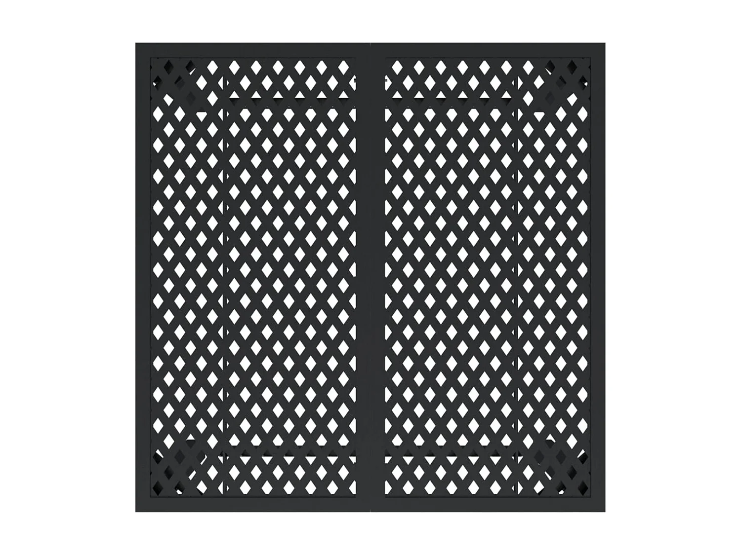 Table de jardin anthracite 80x80x72 acier