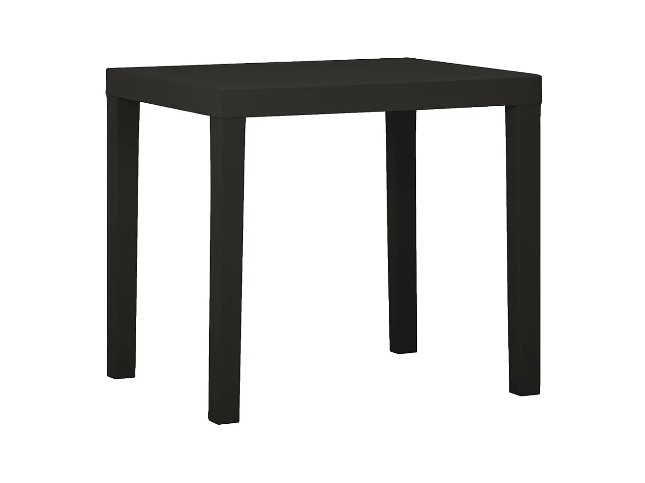 Table de jardin Anthracite 79x65x72 Plastique