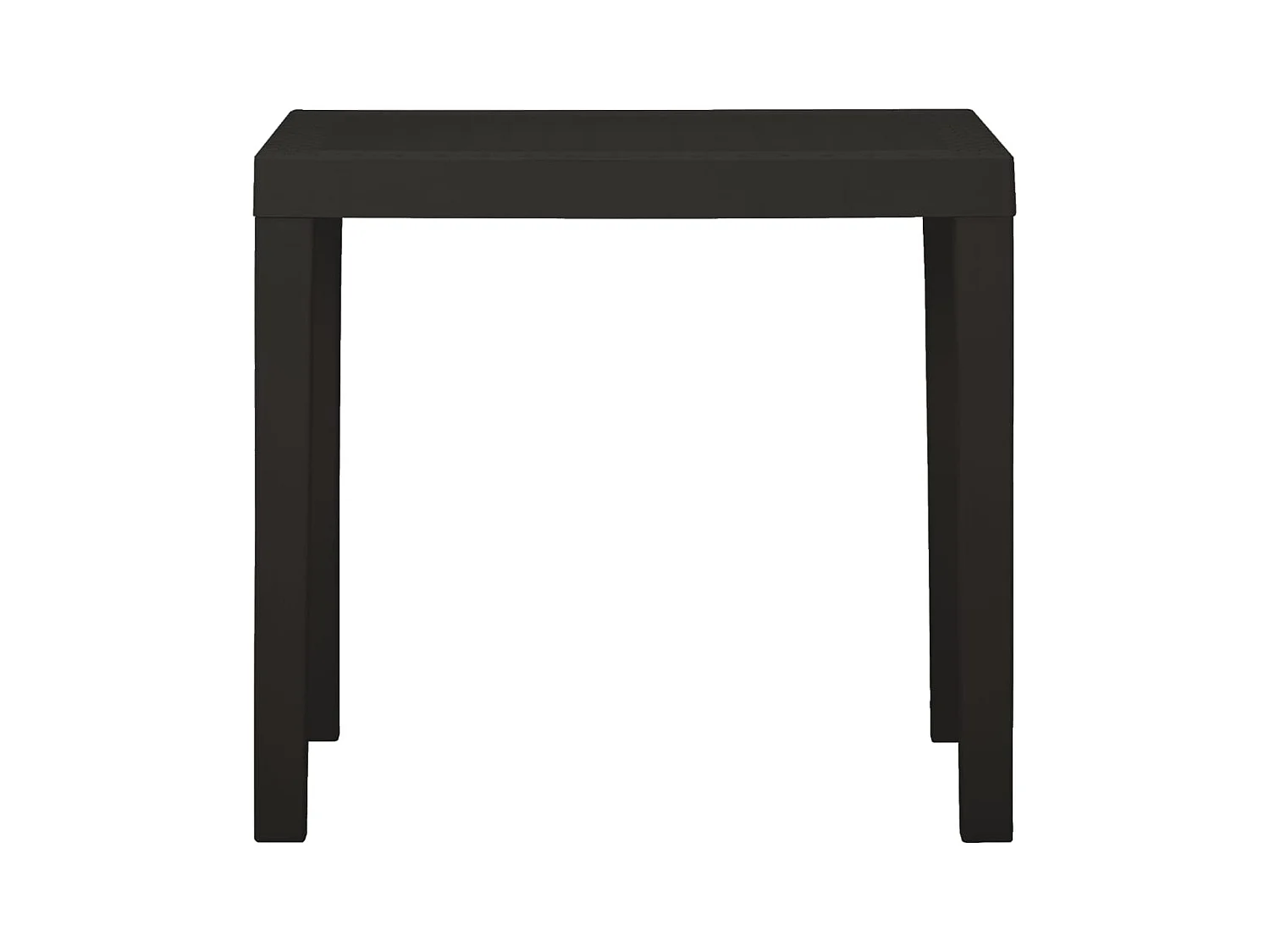 Table de jardin Anthracite 79x65x72 Plastique