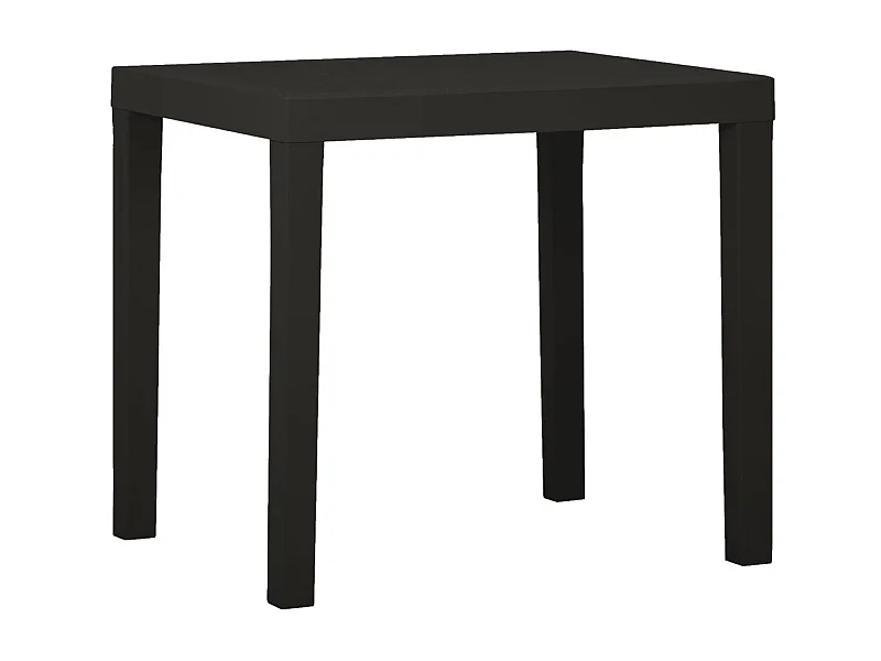 Table de jardin Anthracite 79x65x72 Plastique