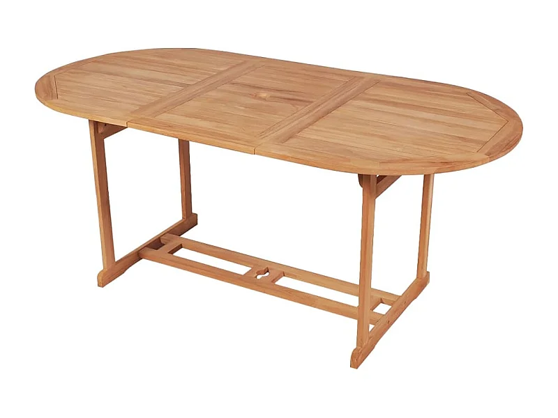 Table de jardin 180x90x75 Bois de teck solide