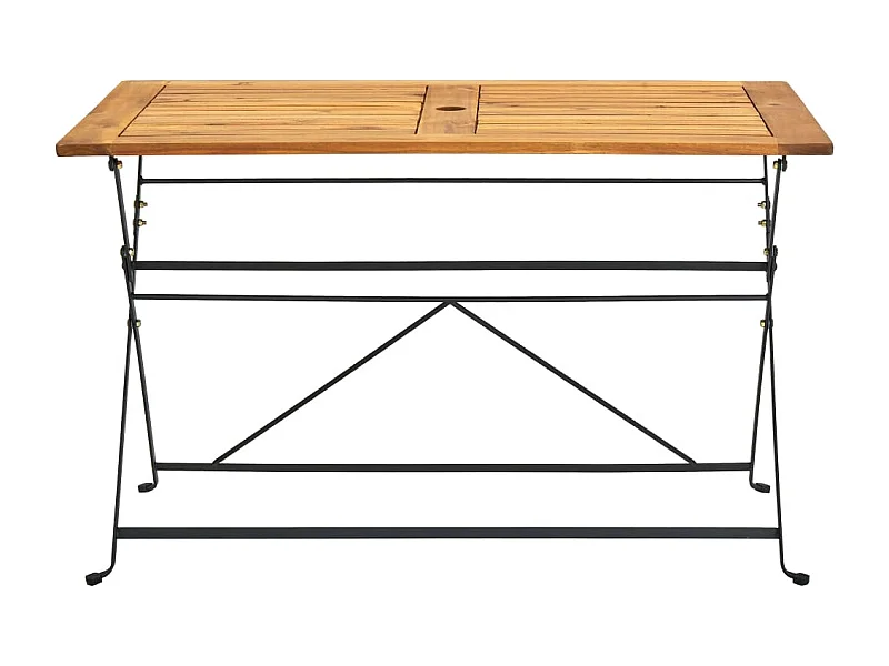 Table pliable de jardin 120x70x74 Bois d'acacia massif