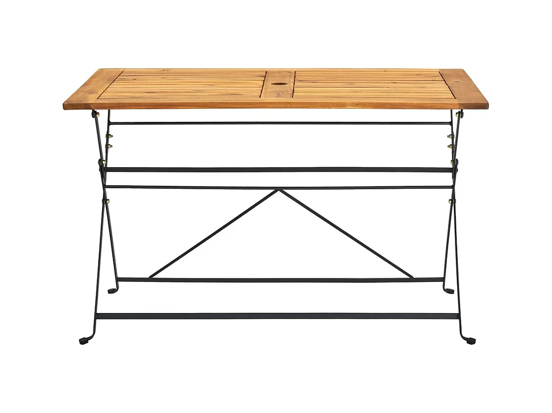 Table pliable de jardin 120x70x74 Bois d'acacia massif