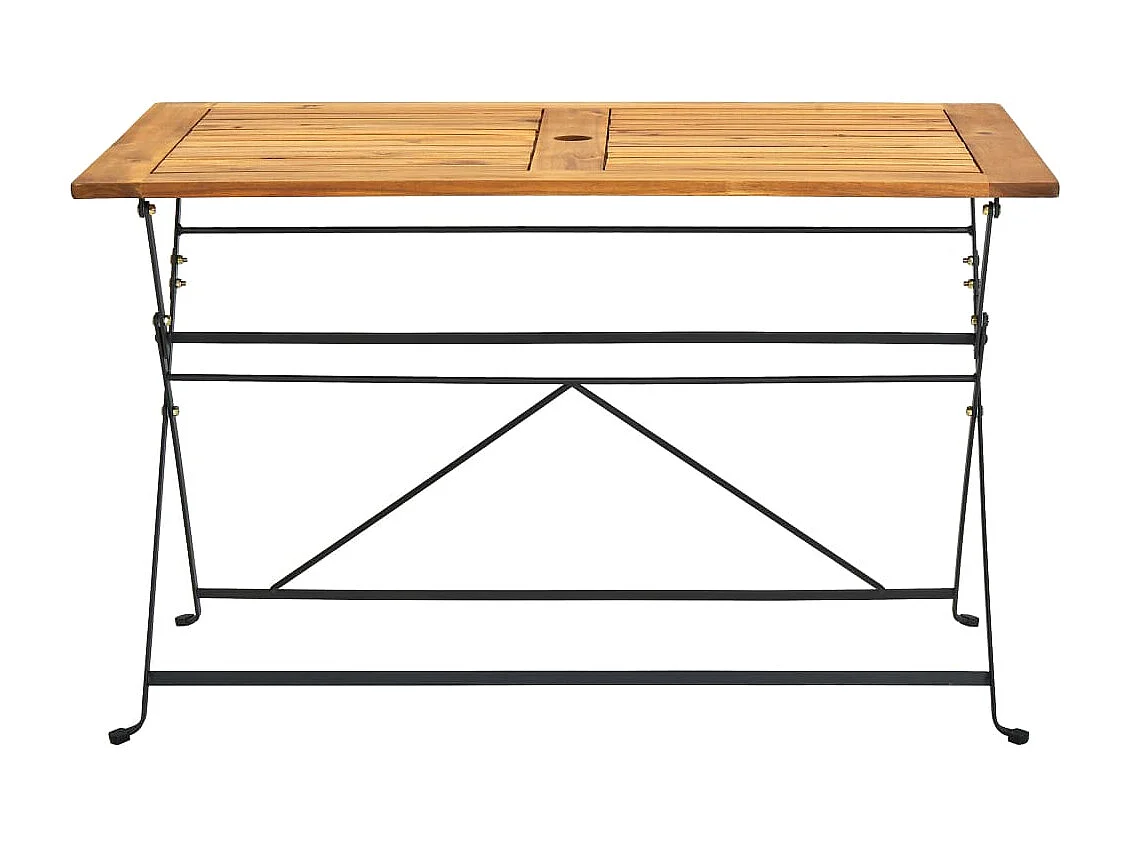 Table pliable de jardin 120x70x74 Bois d'acacia massif